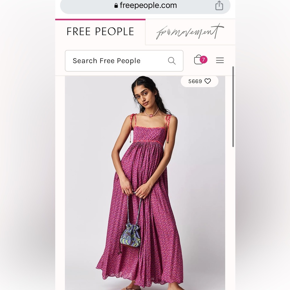 Free People Emmeline Dress, Ivory Combo